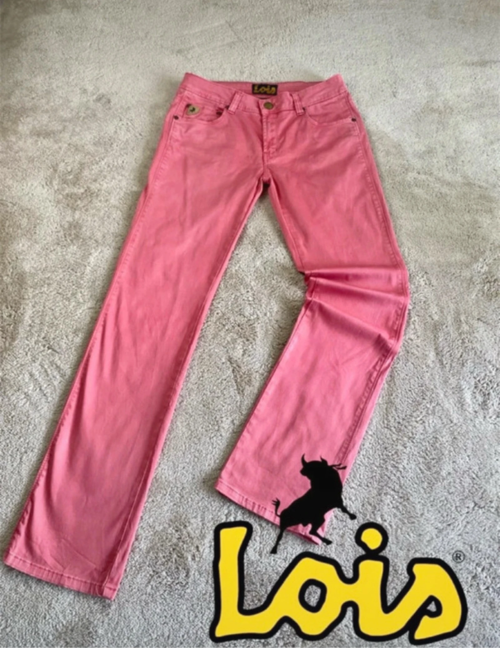 Lois Jeans Rectos Rosa Vintage Y2K Talla 30 (EU 40)